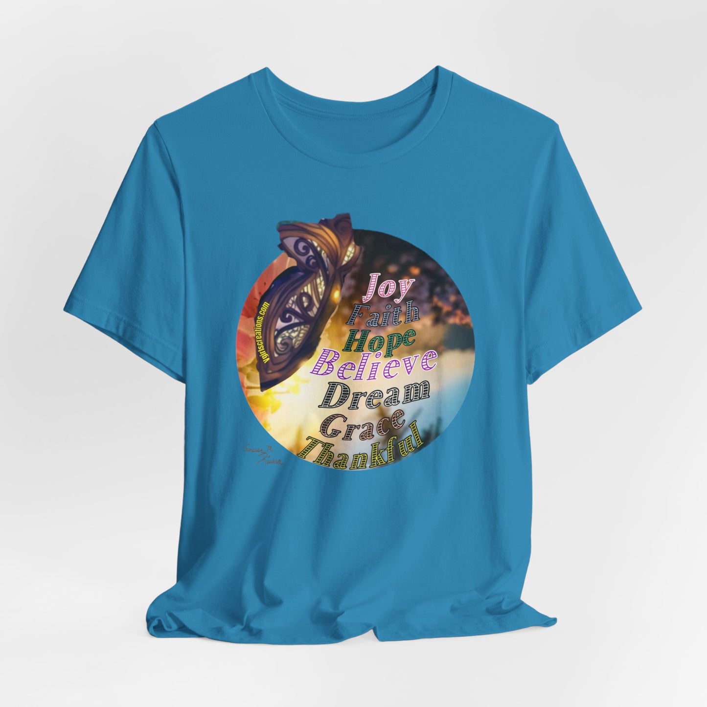 Joyful Inspirational Tee - Unisex Jersey Short Sleeve Shirt, Motivational Gift, Dream Believe Hope Tee, Self-Care Fashion, Positive [...]