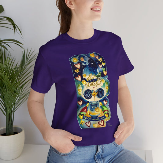 Grateful Heart Robot Unisex Jersey Tee - Inspirational Artwork