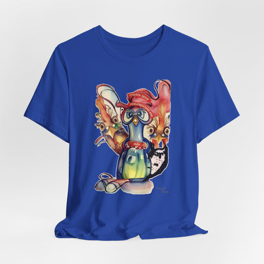 chicken Artistic Unisex Jersey Tee – Vibrant Graphic Design for Creative Souls