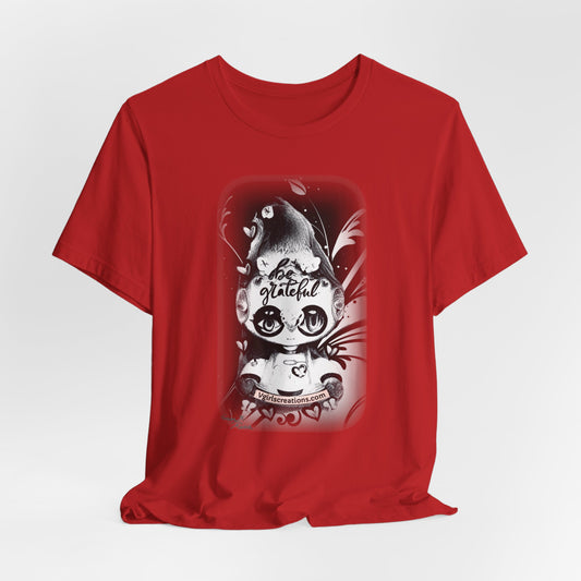 Grateful Vibes Robot Unisex Jersey Tee - Inspirational Graphic T-Shirt